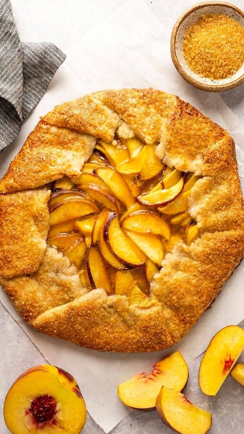 Peach Galette with Brown Butter