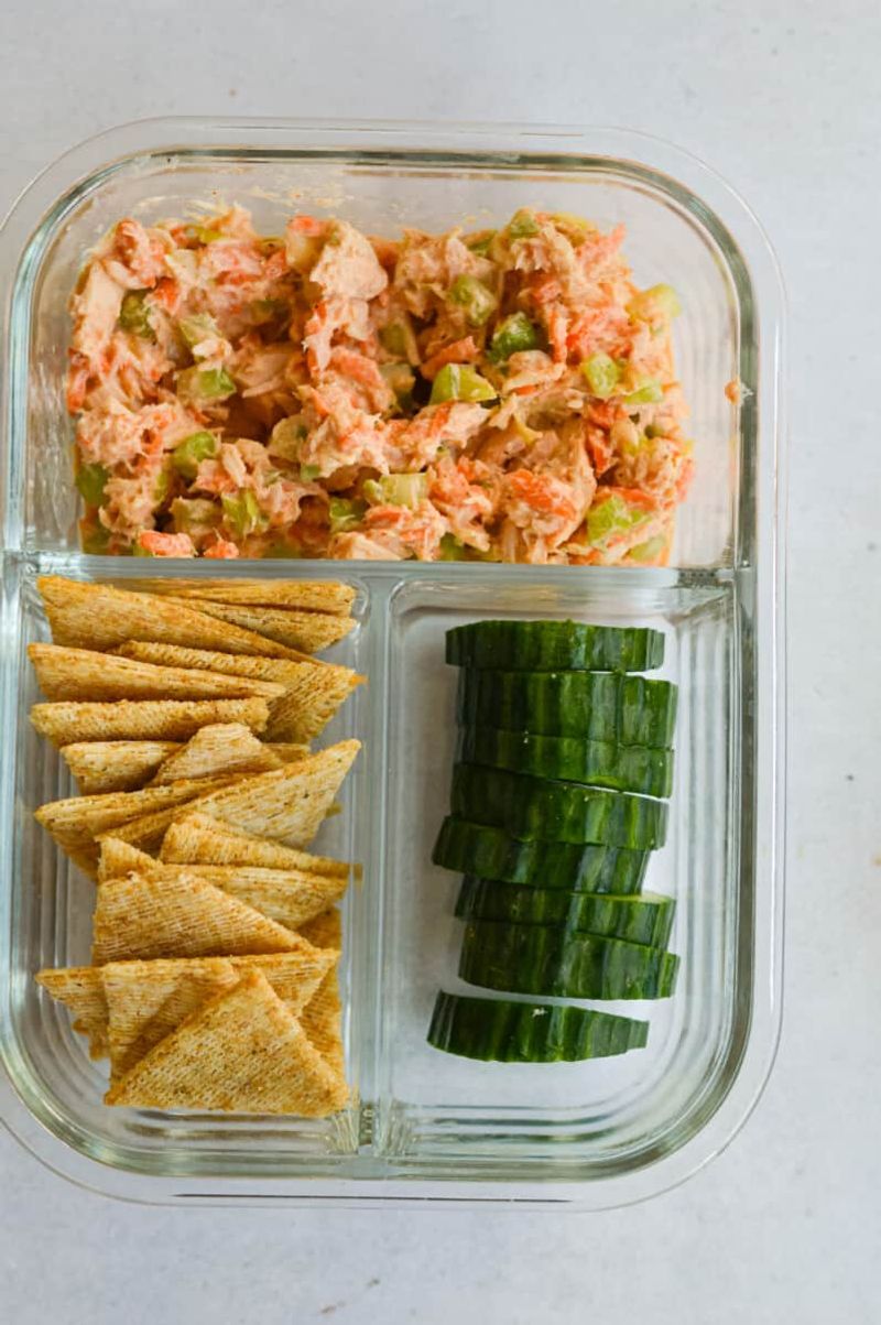 Tuna Salad With Whole Grain Crackers