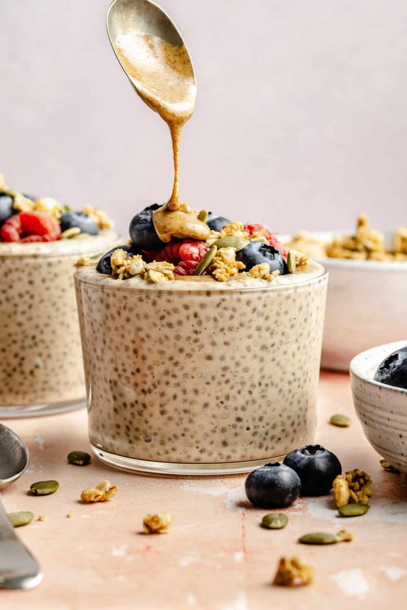Chia Seed Pudding With Hemp Seeds