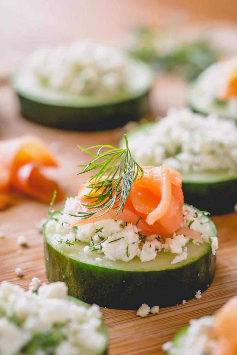 Smoked Salmon Cucumber Bites