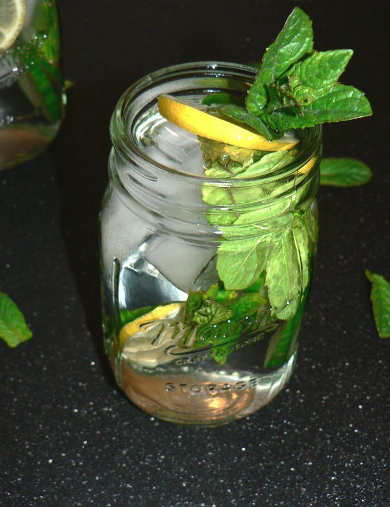 Sparkling Water with Fruit Slices