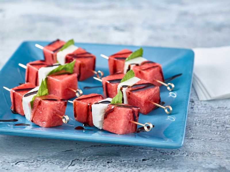 Watermelon and Feta Skewers