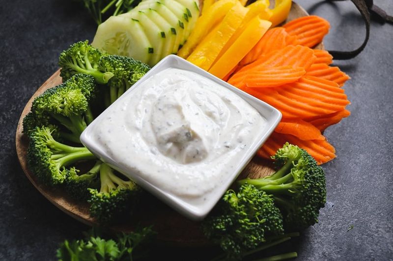 Broccoli Florets with Ranch Dip