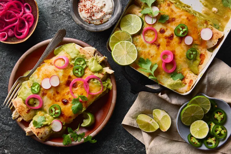Enchiladas In Two Pans