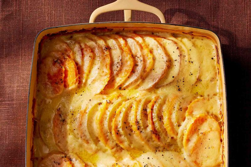 Sweet Potato and Apple Gratin