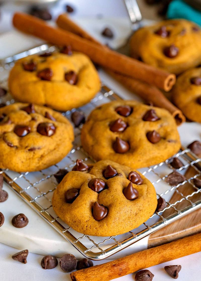 Chocolate Chip Pumpkin Cookies