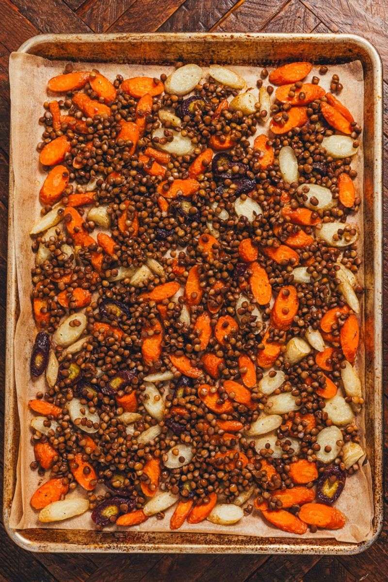 Roasted Carrot and Lentil Casserole