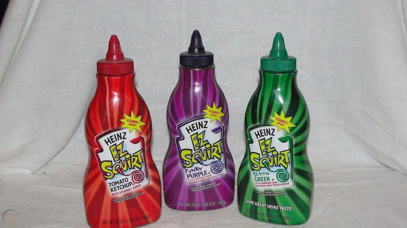 Squeezable Colored Ketchup