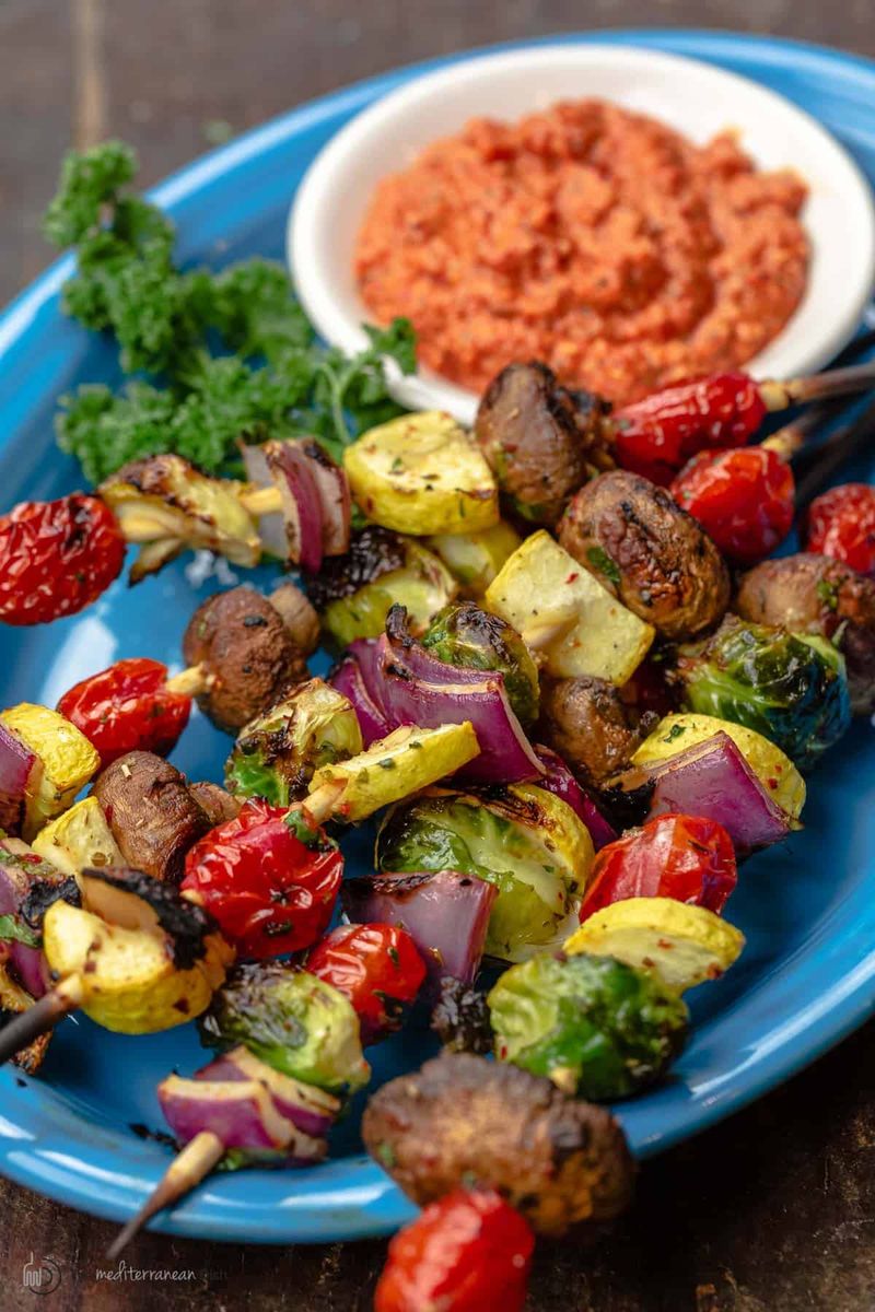Vegetarian Sebze Kebab (Grilled Vegetable Kebab)