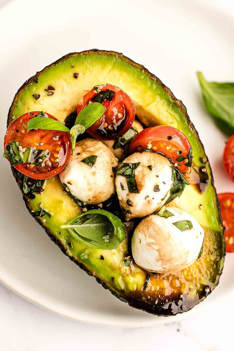 Caprese Stuffed Avocados