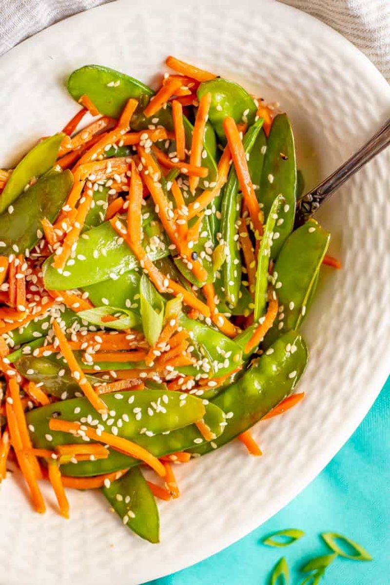 Snap Pea and Carrot Stir-Fry