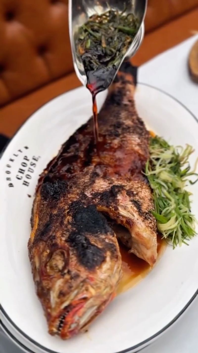 Whole Fried Fish with the Head Still On