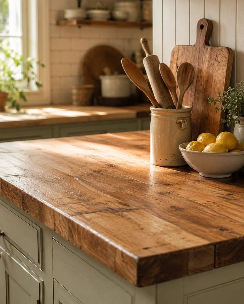 Warm Wood Countertops and Butcher Block