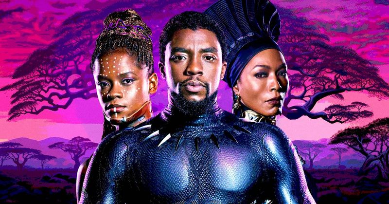 The Wakandan Royal Family from Black Panther