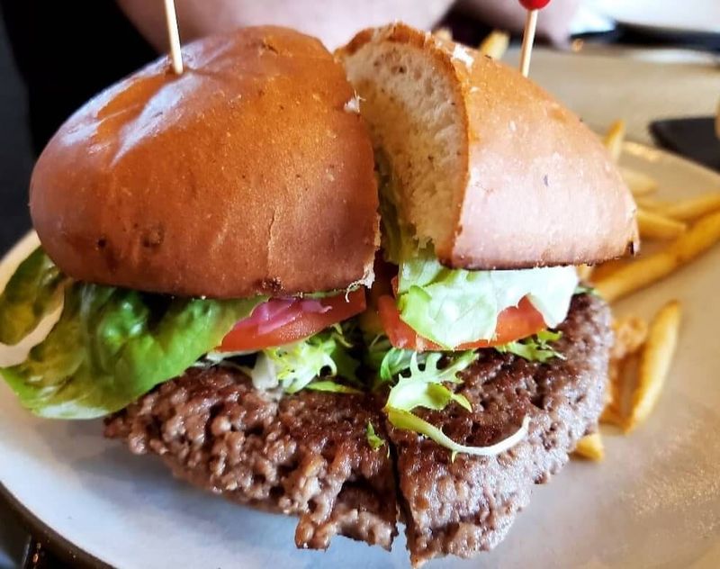 The Cheese-Stuffed Burger at Solbar (Calistoga, California)