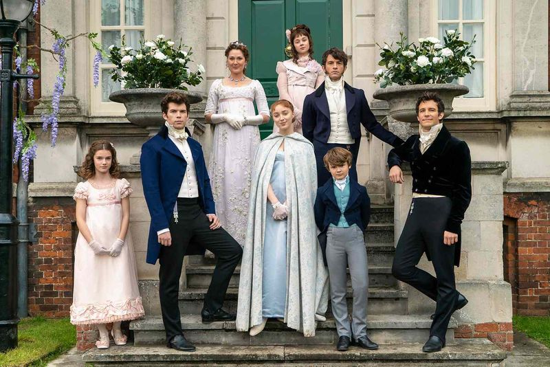The Bridgerton Family from Bridgerton on Netflix