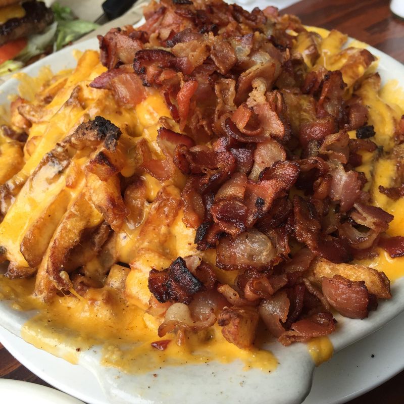 Loaded Cheese Fries with Bacon and Gravy