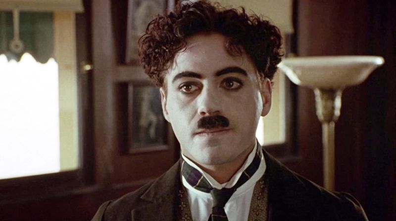 Robert Downey Jr. as Charlie Chaplin in Chaplin (1992)