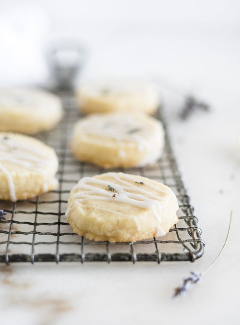Lavender Shortbread Cookies