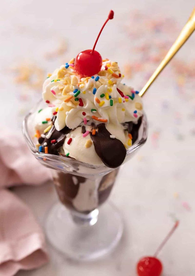 Double Scoop Ice Cream Sundae