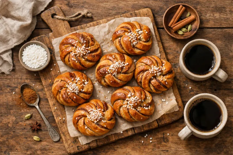 Kanelbullar (Cinnamon Buns)