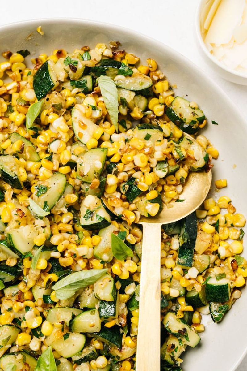 Zucchini and Corn Stir-Fry