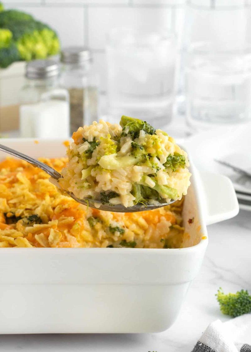 Cheesy Broccoli Rice Casserole