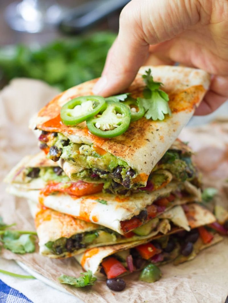 Veggie Quesadillas with Guacamole