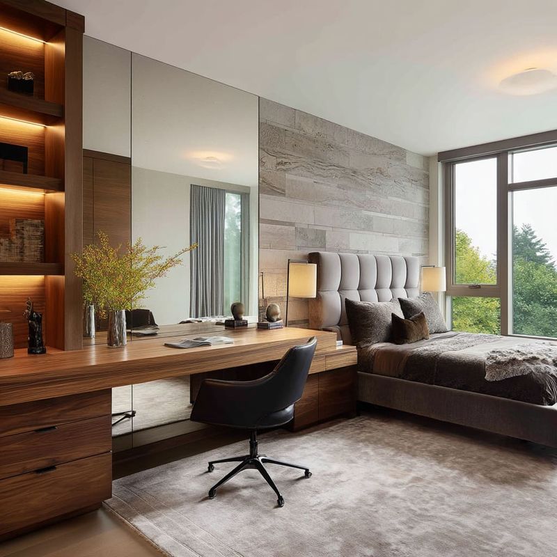 Bulky In-Room Work Desks