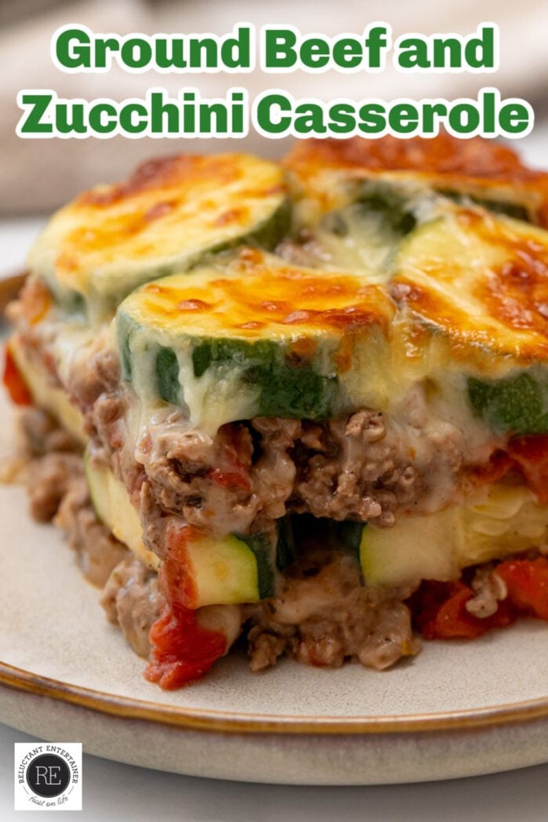 Lean Ground Beef and Zucchini Casserole