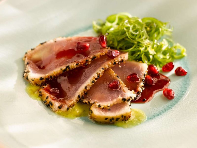 Tuna and Pomegranate Molasses