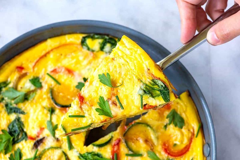 Egg and Vegetable Frittata on the Stovetop