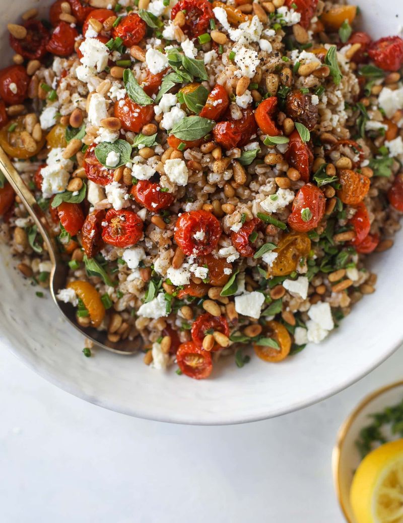 Farro and Roasted Tomato Salad