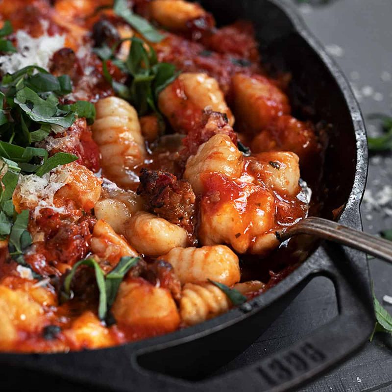 Gnocchi Bake With Sausage And Mozzarella