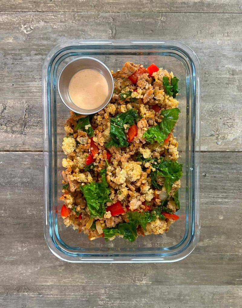 Turkey Mince Quinoa Power Bowl