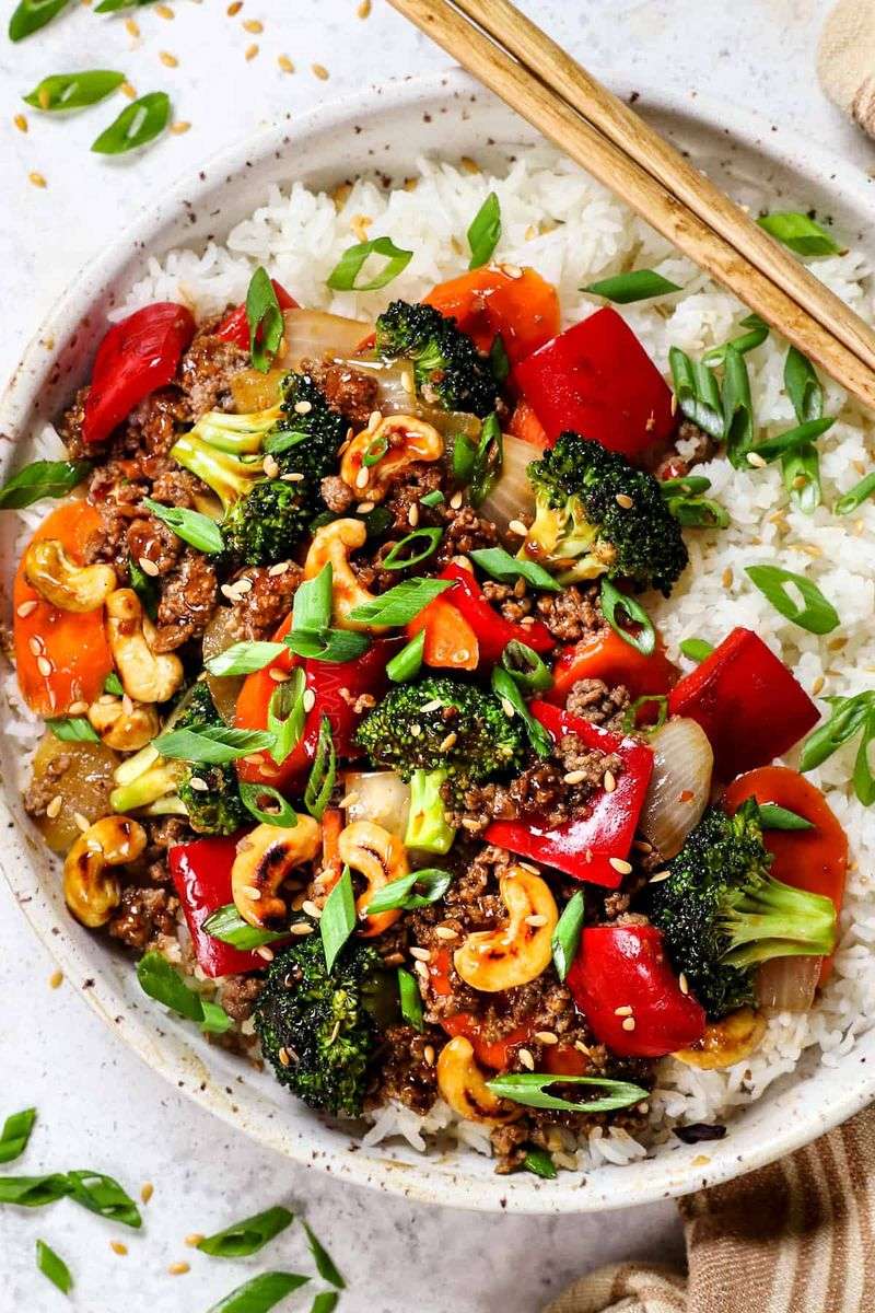 Turkey Mince Stir-Fry with Vegetables