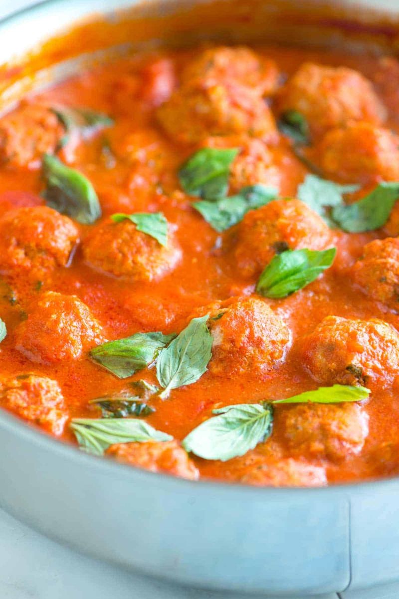 Turkey Mince Meatballs in Tomato Sauce