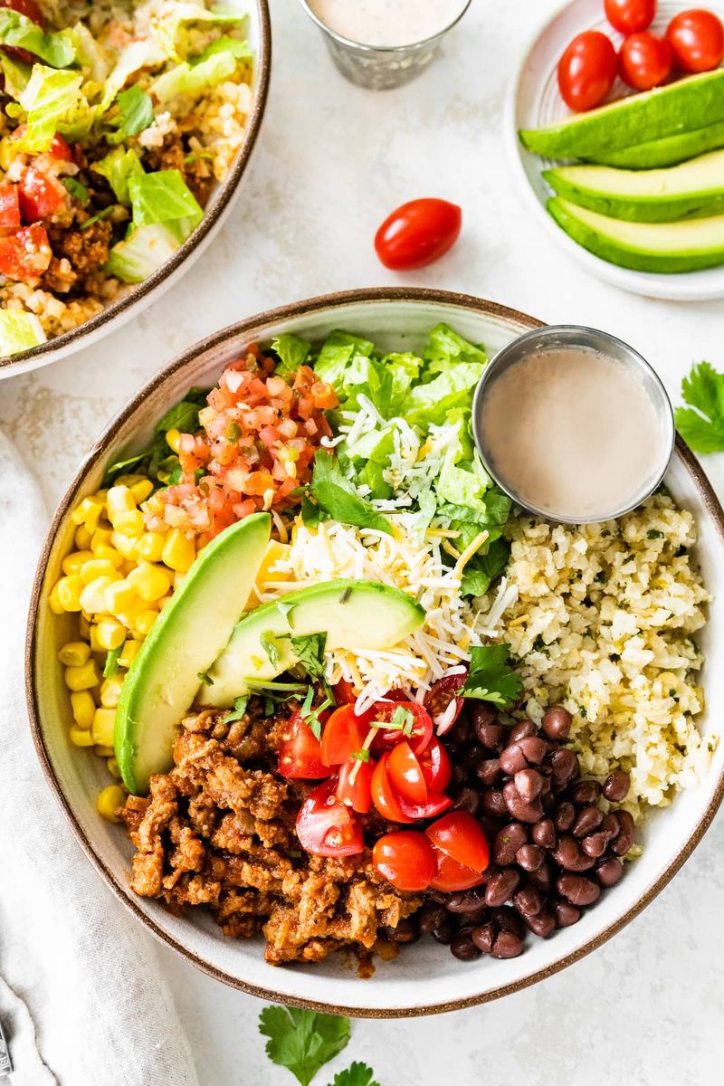 Turkey Mince Taco Bowl