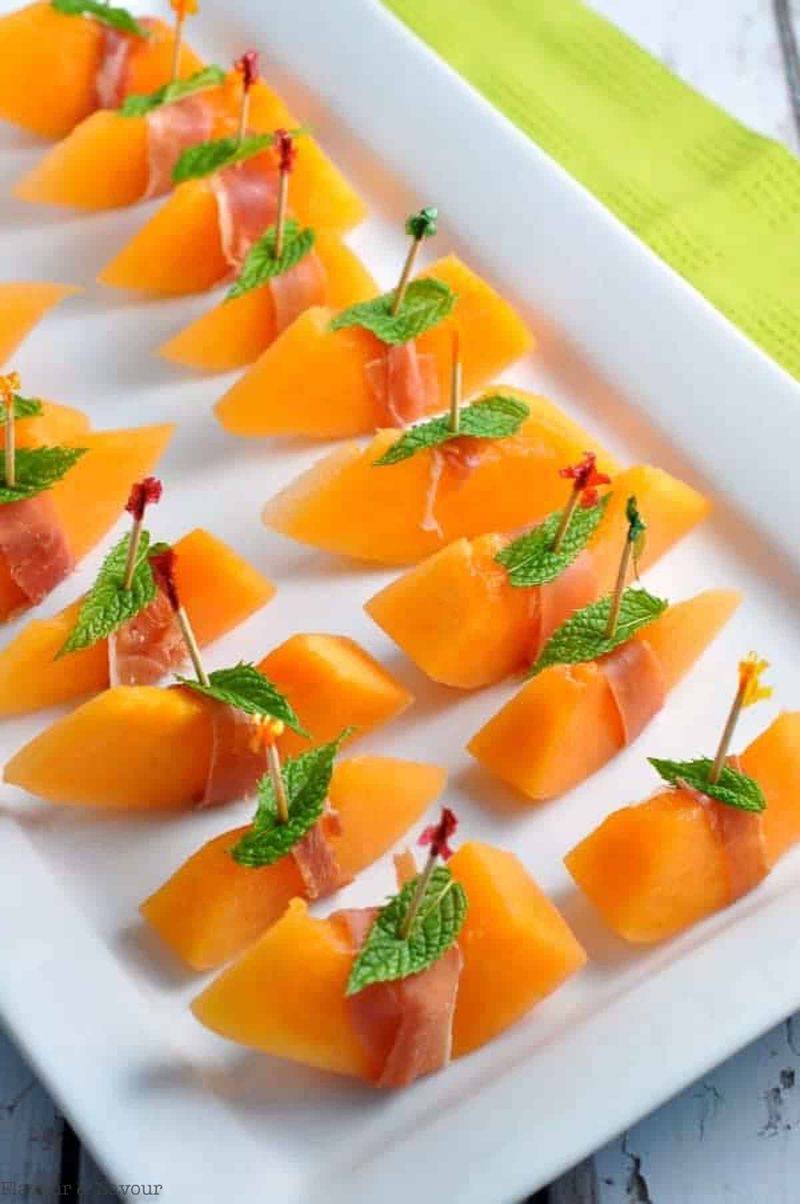 Melon and Prosciutto Bites