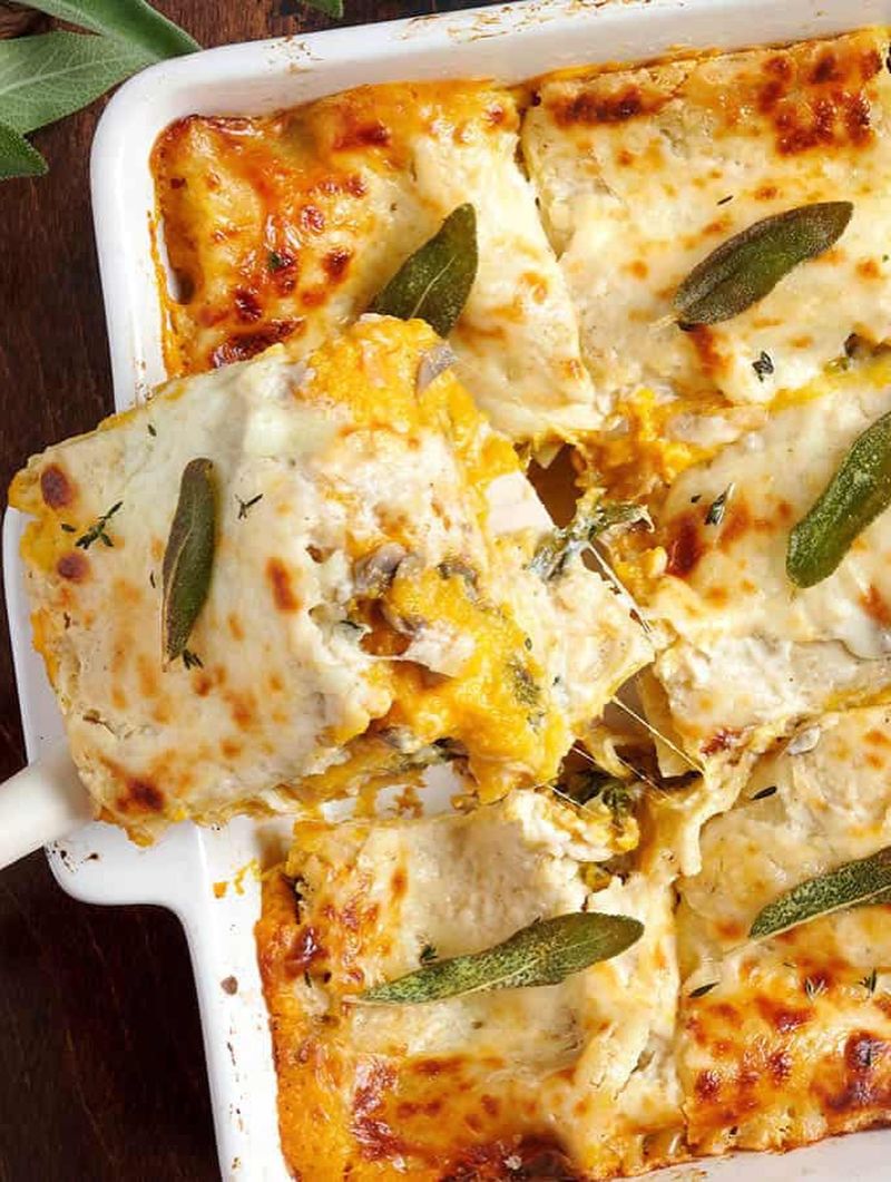 Butternut Squash and Goat Cheese Lasagne