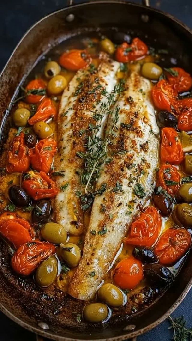 Lebanese Lemon Garlic Baked Fish (Samak Bil Forn)