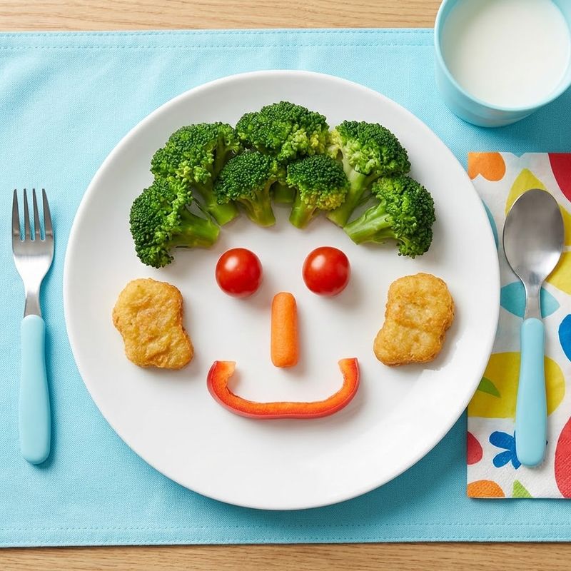 Build a Veggie Face on the Plate