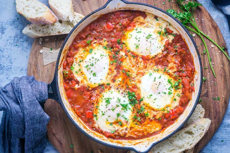 Shakshouka With Feta And Herbs