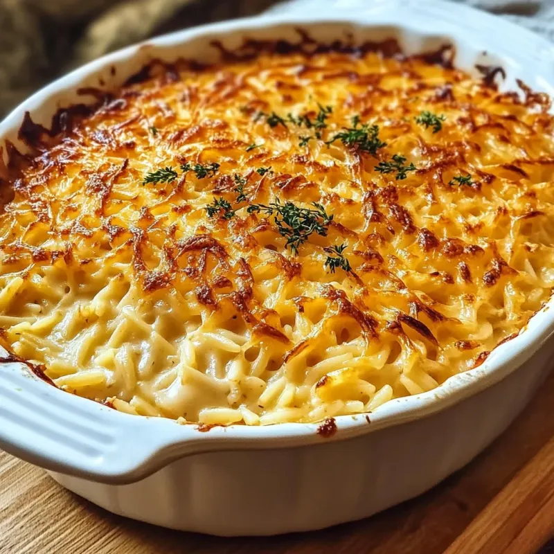 Caramelised Onion and Gruyere Orzo