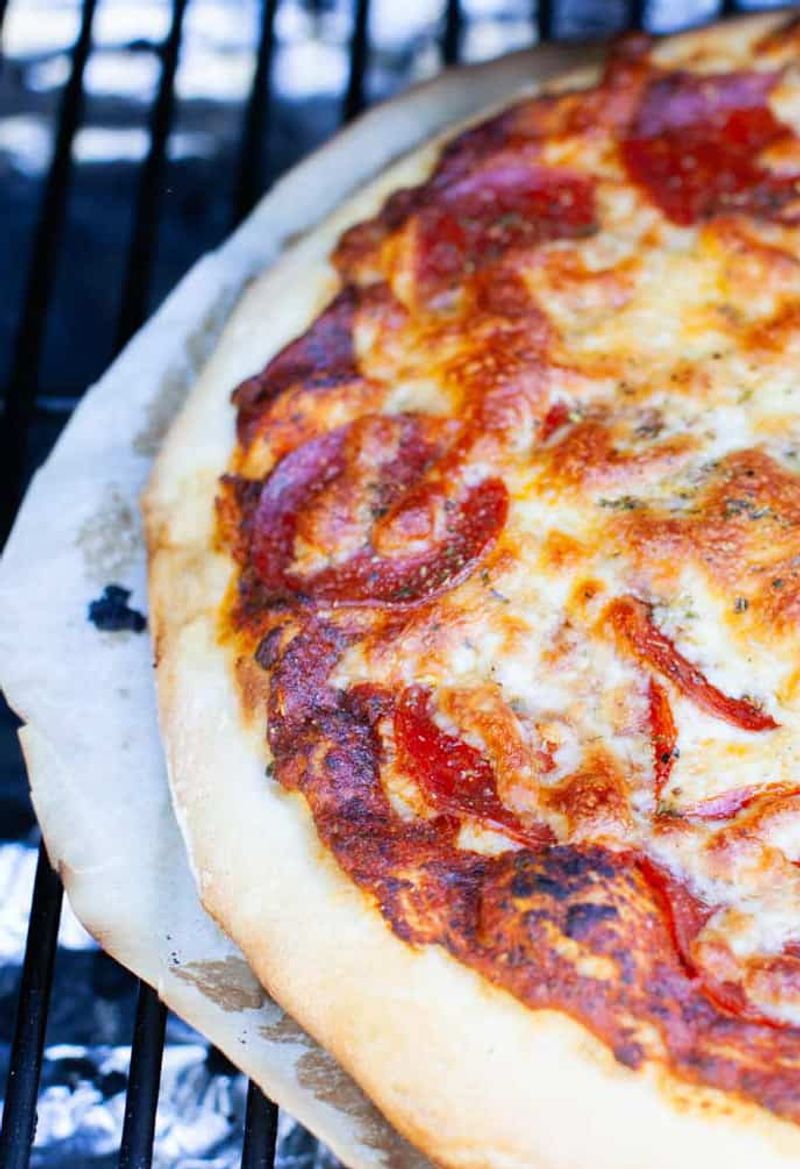 Wood Chip Smoked Pizza