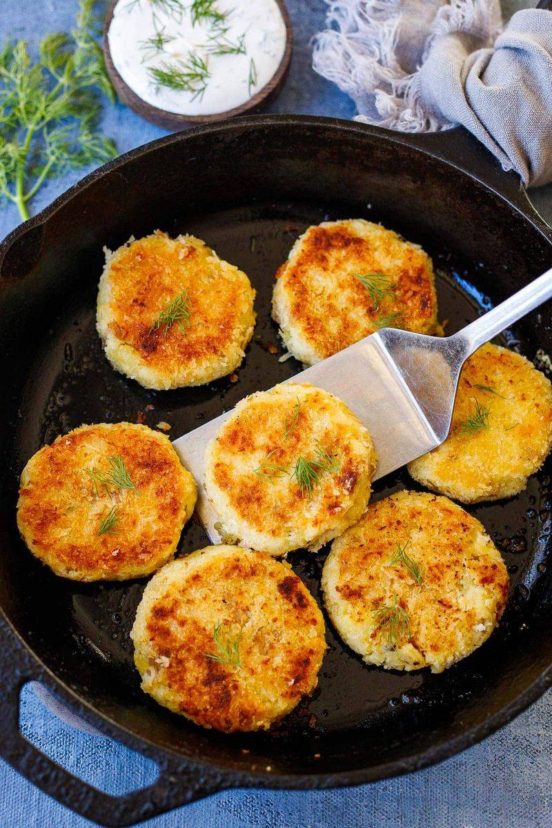 Remake Mashed Potatoes Into Crispy Potato Cakes