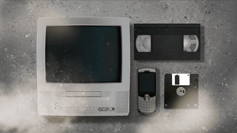 Old Electronics Collecting Dust
