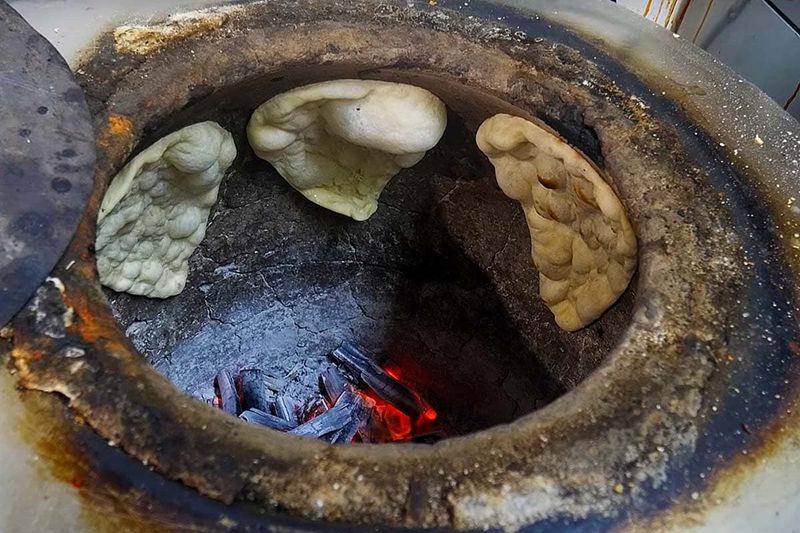 Tandoor Naan in India