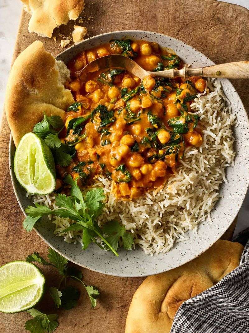 Chickpea Curry with Basmati Rice