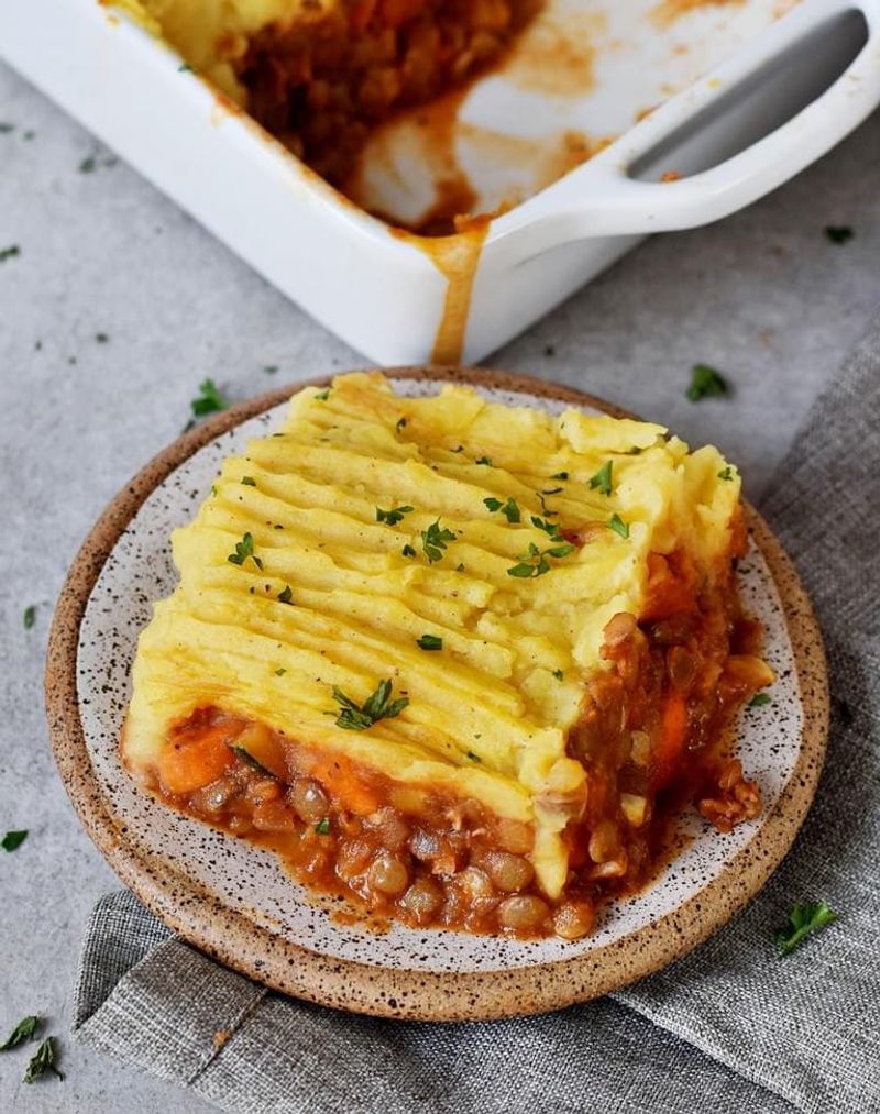 Mashed Potato and Lentil Shepherd's Pie